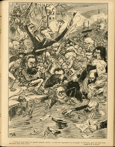 Le Rire』に掲載されたモーリス・ラディゲ（1866-1941）のイラスト 作： Maurice Radiguet