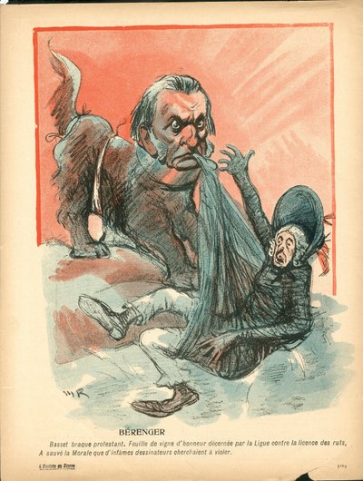 バタープレート、色で風刺する 作： Maurice Radiguet