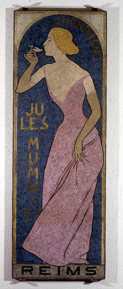 Realier-Dumas社によるシャンパン「Mumm」の広告ポスター。 作： Maurice Realier Dumas
