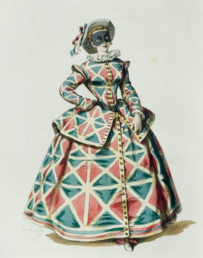 モーリス・サンド（1823-1889）の「ハーレクイン」。 作： Maurice Sand
