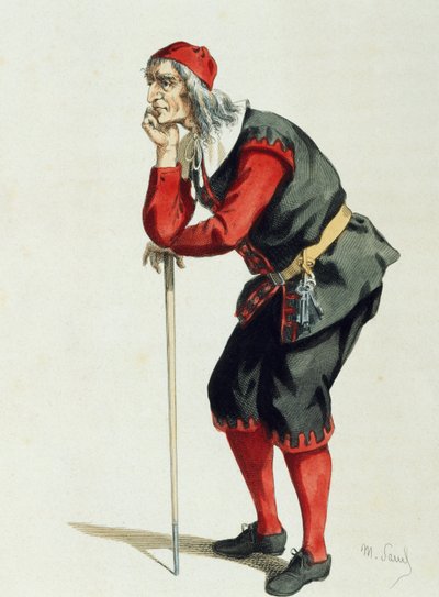 モーリス・サンド（1823-1889）の「Don Pancrazio Cucuzziello」。 作： Maurice Sand