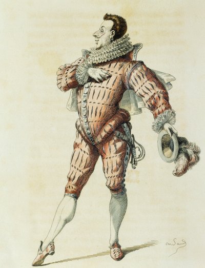 モーリス・サンド（1823-1889）の「レアンドロ」。 作： Maurice Sand