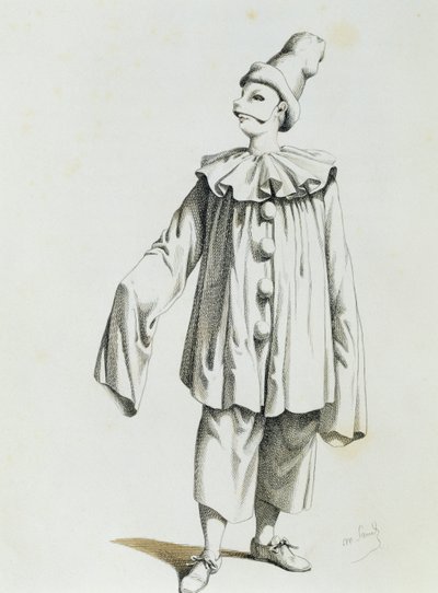 モーリス・サンド（1823-1889）「ピエロ 作： Maurice Sand