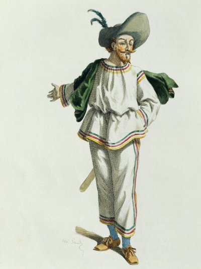 モーリス・サンド（1823-1889）による1618年のタバリーノ 作： Maurice Sand