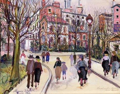 村の通り 作： Maurice Utrillo