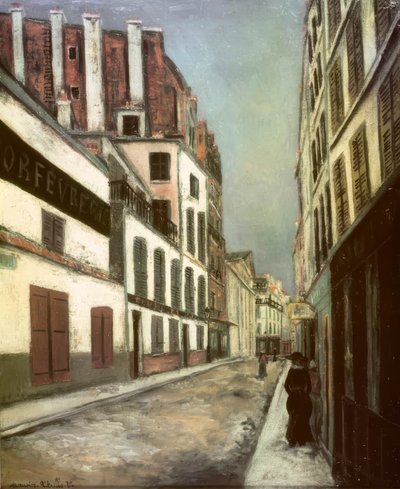 サン・トゥアンの道路 作： Maurice Utrillo
