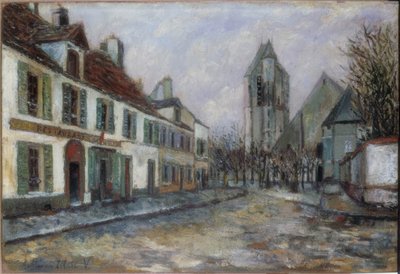 村の広場 作： Maurice Utrillo