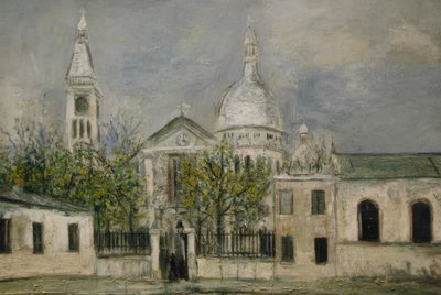 サン・ピエール・ド・モンマルトル教会 作： Maurice Utrillo