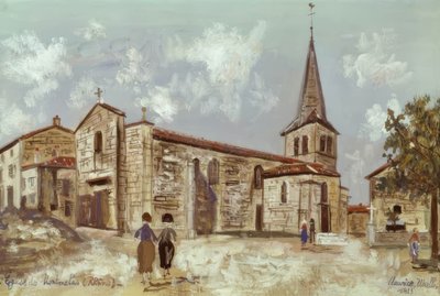 モンメラスの教会 作： Maurice Utrillo