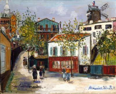 モンマルトルのレジスタンス 作： Maurice Utrillo
