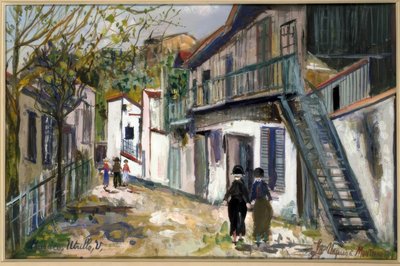 モンマルトルのレジスタンス 作： Maurice Utrillo