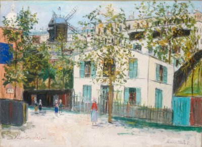 モンマルトルの地下組織 作： Maurice Utrillo