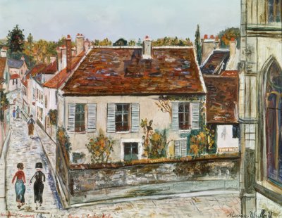 モンフォール＝ラモーリー、ギュスターヴ・カーン邸 作： Maurice Utrillo