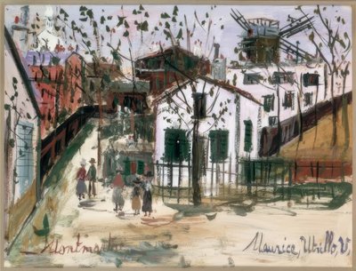 モンマルトル 作： Maurice Utrillo