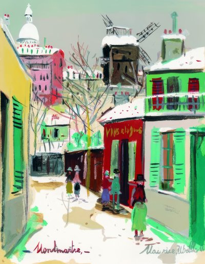 モンマルトル 作： Maurice Utrillo
