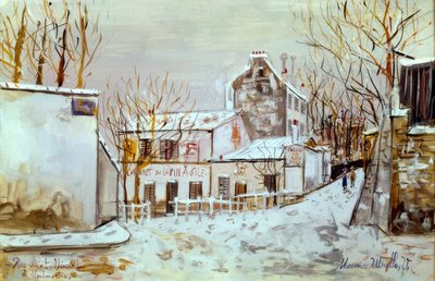 モンマルトル、サン・ヴァンサン通り 作： Maurice Utrillo