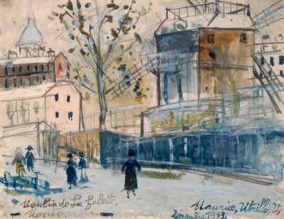 ムーラン・ド・ラ・ガレット 作： Maurice Utrillo