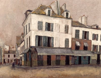 モンマルトルのテルトル広場 作： Maurice Utrillo