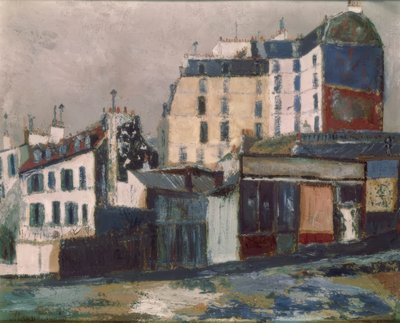 ラヴィニャン通り、パリ 作： Maurice Utrillo