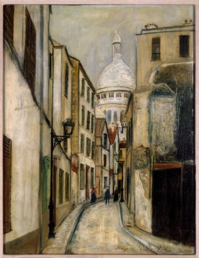 サン・ルスティク通り 作： Maurice Utrillo