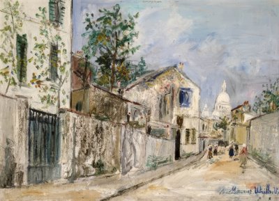 アブレウヴール通り 作： Maurice Utrillo