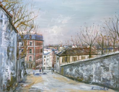 モンセニス通り 作： Maurice Utrillo