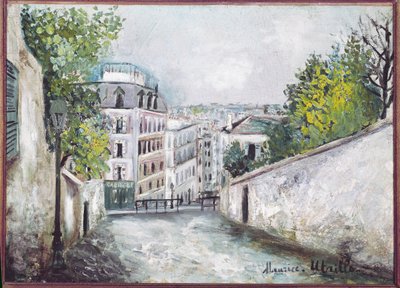 モン・セニス通り、モンマルトル 作： Maurice Utrillo