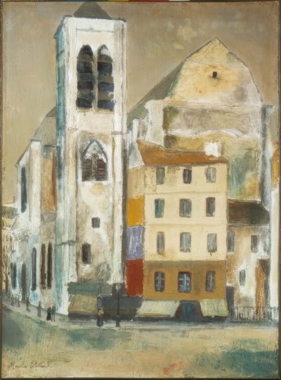 サン＝ニコラ＝デュ＝シャルドネ 作： Maurice Utrillo