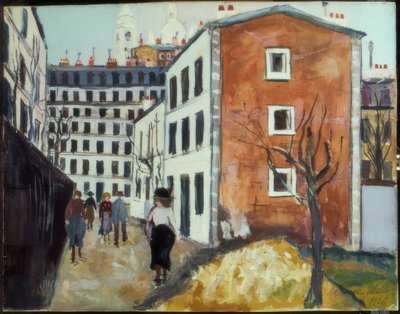 モンマルトルの道 作： Maurice Utrillo