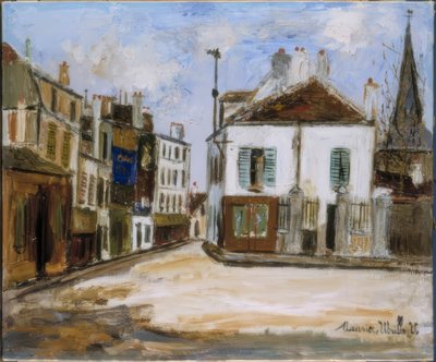 郊外の道路 作： Maurice Utrillo