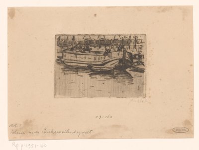 アムステルダム、ビッカースグラハトのボート 作： Maurits van der Valk (signed by artist)