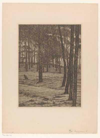 Dennenbosch I (オブジェクトの原題) ボス（原題） 作： Maurits van der Valk (signed by artist)