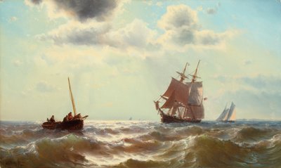 夏の海の光 1864年 （油彩・キャンバス） 作： Mauritz Frederik Hendrik De Haas