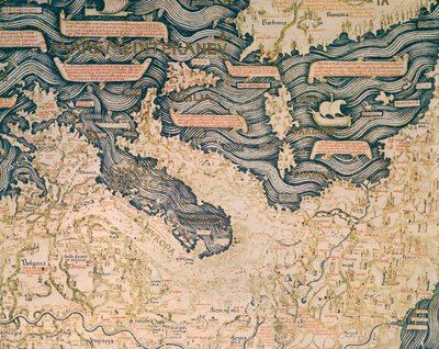 カマルドレーゼ修道士フラ マウロによる世界地図 作： Mauro Fra