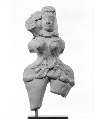 母なる女神の置物、紀元前3〜2世紀（テラコッタ）（861278も参照） 作： Mauryan Mauryan