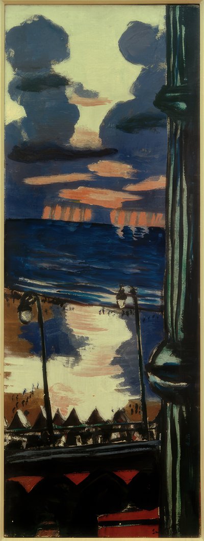 テラスでの夕べ 作： Max Beckmann