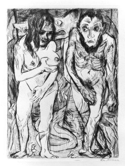 アダムとイブ 作： Max Beckmann