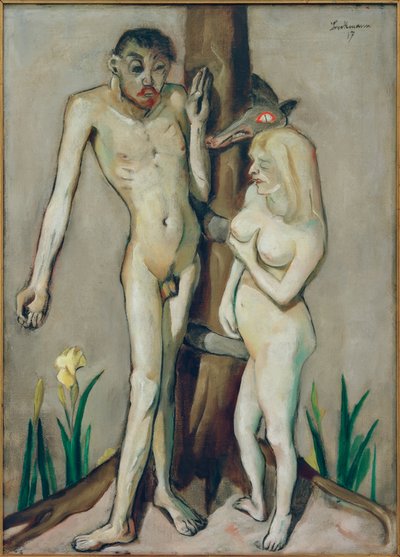 アダムとイブ 作： Max Beckmann
