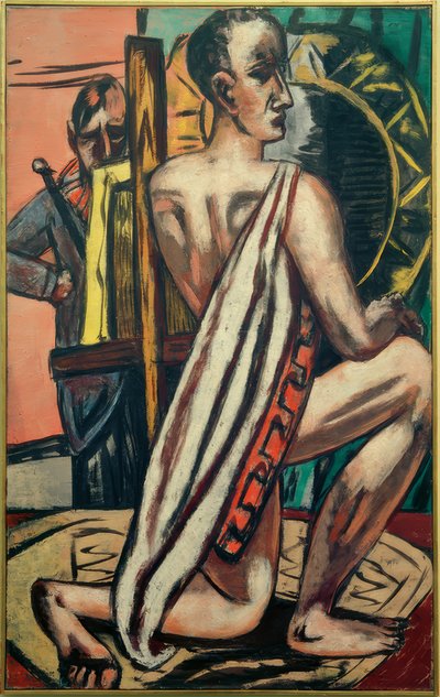 アカデミーI 作： Max Beckmann