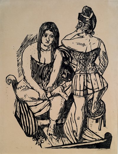 トワレで 作： Max Beckmann