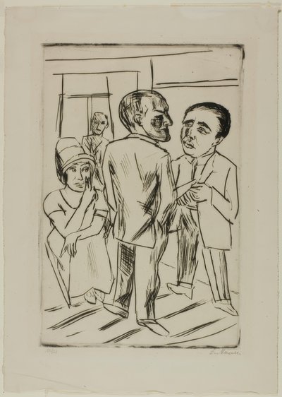 ホテルで（The Dollar 作： Max Beckmann