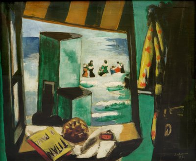 バスキュービクル、グリーン 作： Max Beckmann