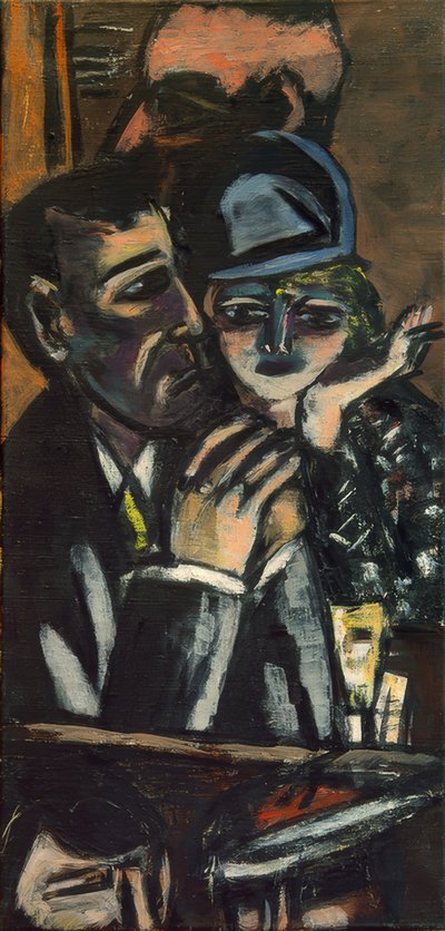 バー、ブラウン 作： Max Beckmann
