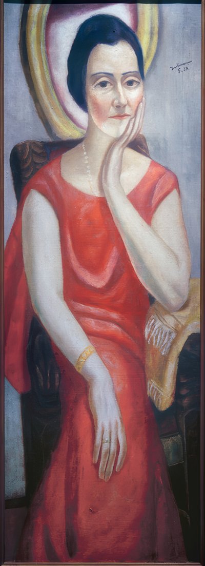 ケーテ・フォン・ポラダの肖像 作： Max Beckmann