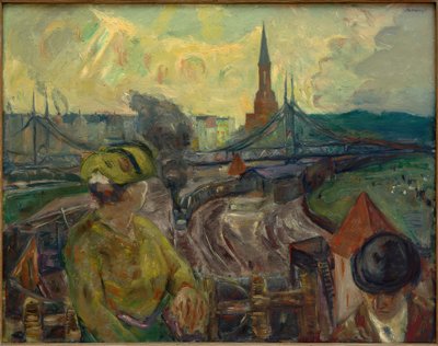 ゲスントブルンネン駅の眺め 作： Max Beckmann