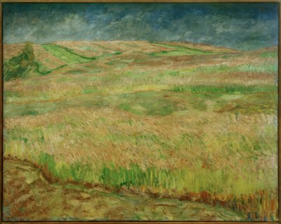 花咲く穀物の風景 作： Max Beckmann