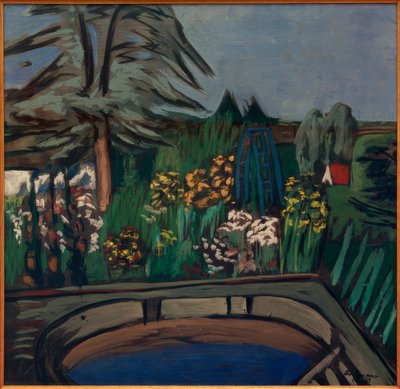 花咲く庭 作： Max Beckmann