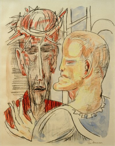CHRIST AND PILATE (Christus und Pilatus) 作： Max Beckmann