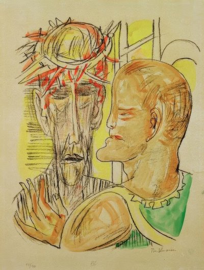 キリストとピラト 作： Max Beckmann