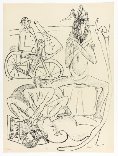 サーカス、プレート12（Day and Dreamより 作： Max Beckmann
